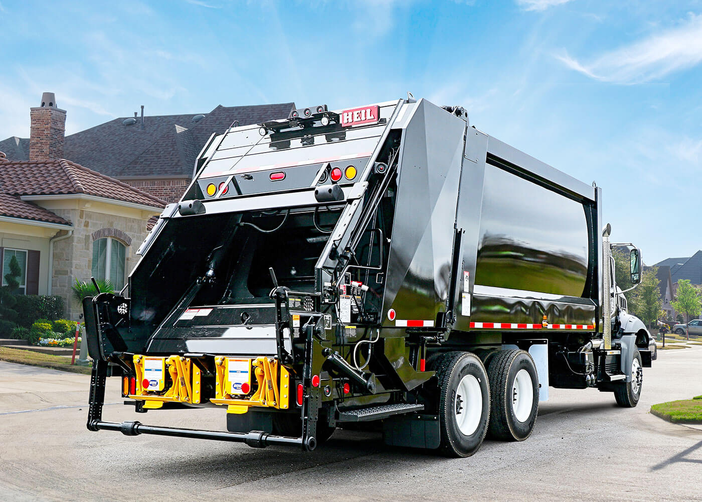 DuraPack 5000 rearload garbage trucks for sale from Heil