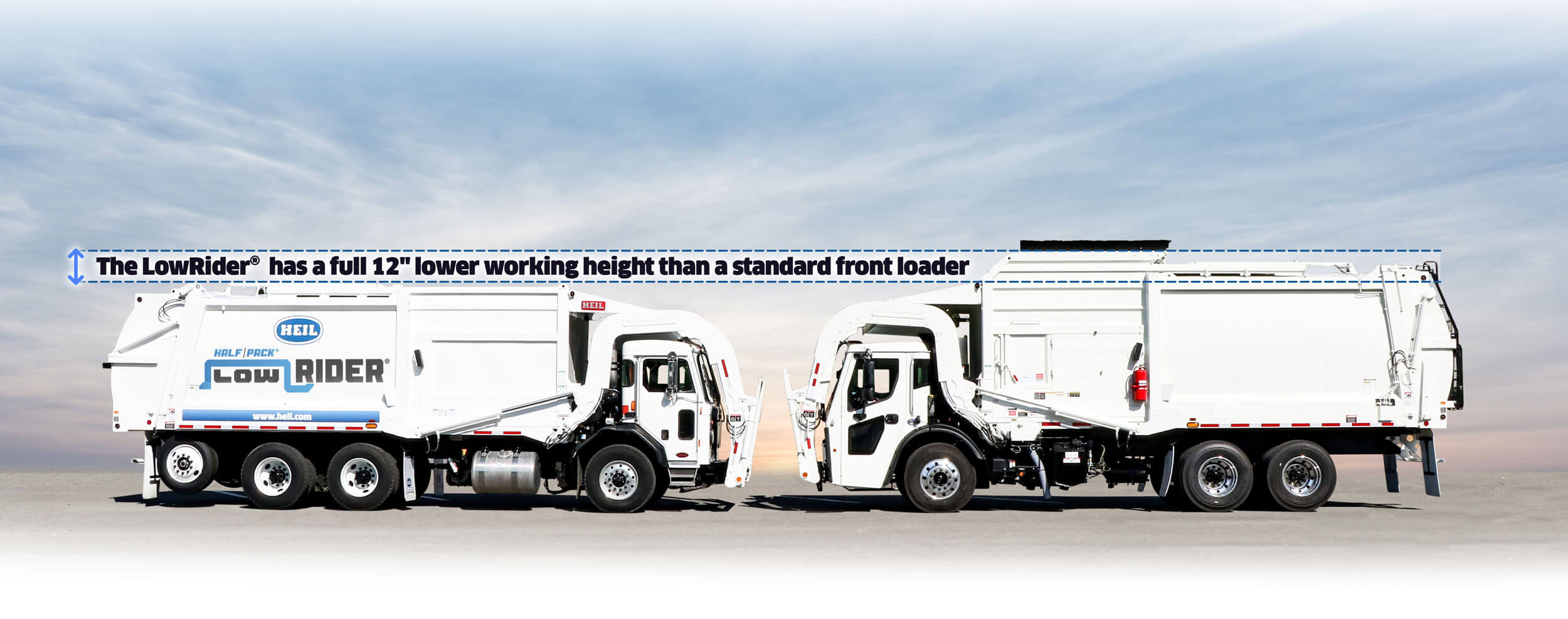 Low profile frontload garbage truck comparison