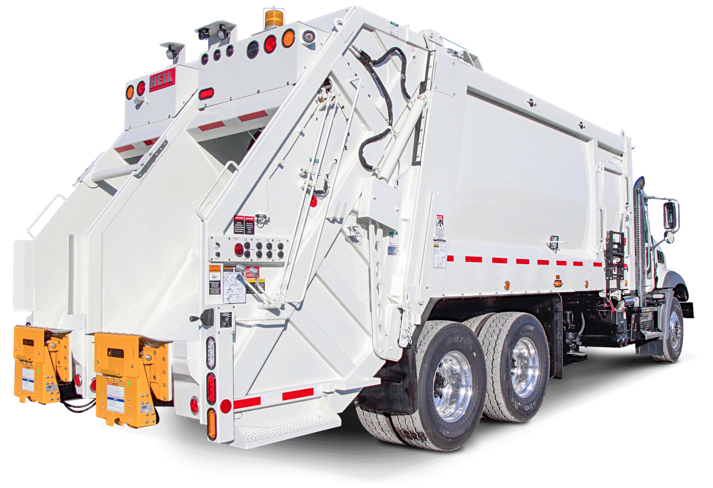 Split Body Rear Load Trash Trucks