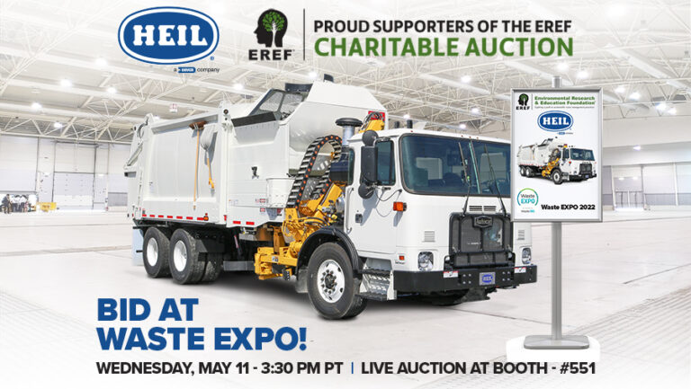 Waste Expo EREF Charity Auction ESG Donated Garbage Trucks