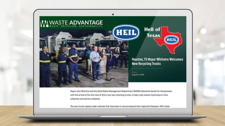 City of Houston Garbage Trucks Delivery