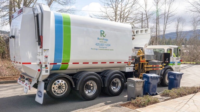 Recology Heil electric sideload garbage truck press release