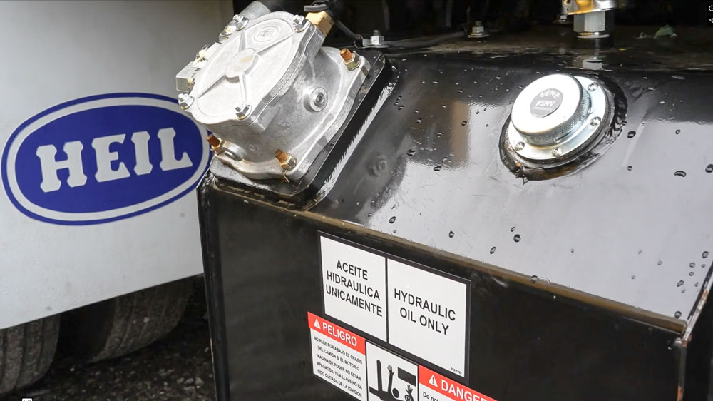 Proper hydraulic oil temperature for garbage trucks